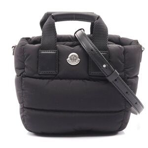 Moncler Micro Caradoc Nylon Leather Handbag